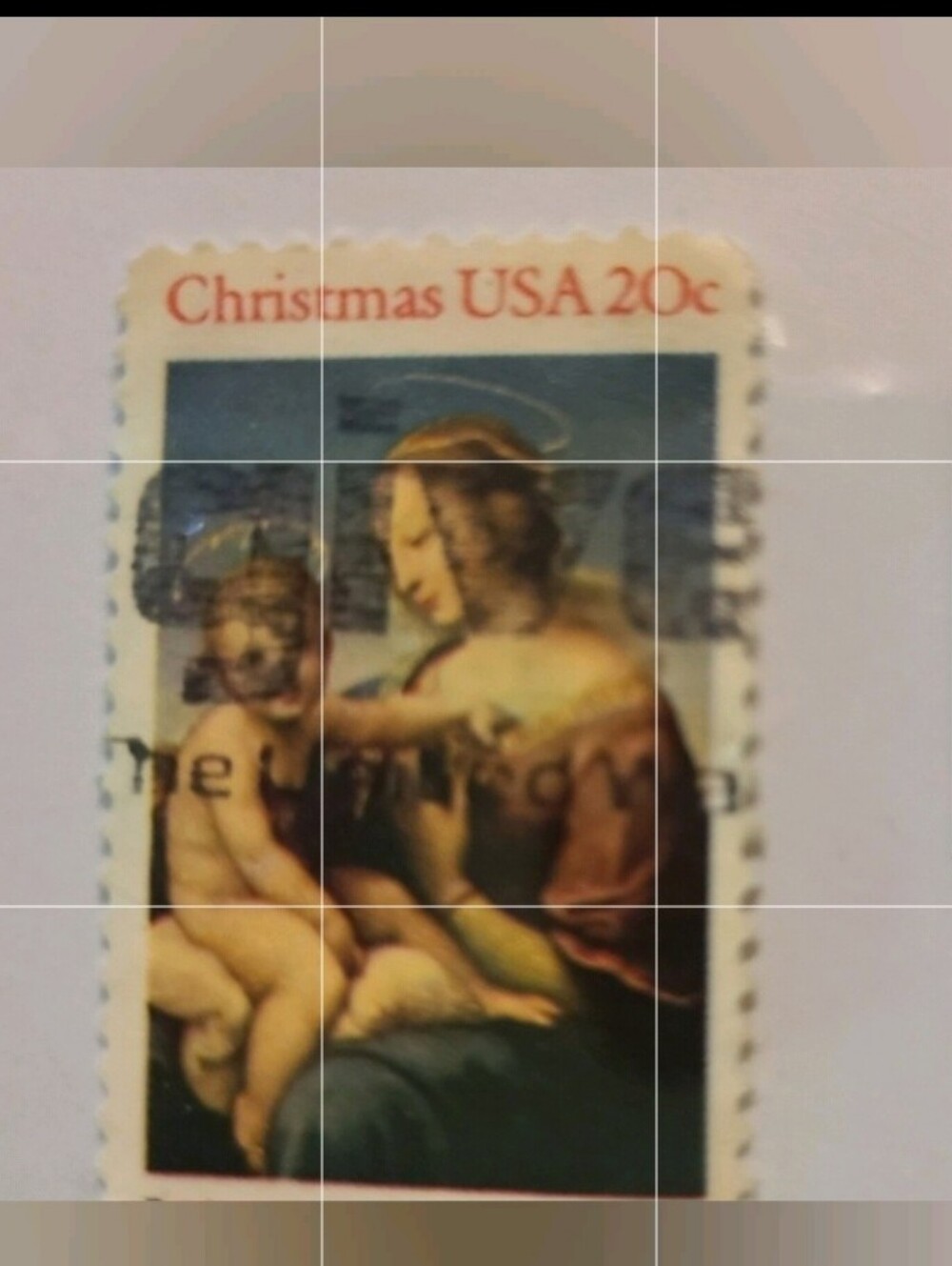 Antique USPS Collectible Christmas STAMP 20Cents